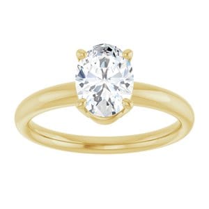 Rings 14K Yellow 8x6 mm Oval Engagement Ring Mounting