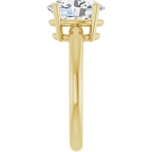 Rings 14K Yellow 10x8 mm Oval Engagement Ring Mounting