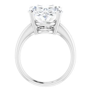 Rings Sterling Silver 16x12 mm Oval Engagement Ring Mounting