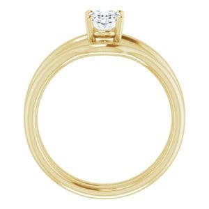 Rings 14K Yellow 7x5 mm Oval Engagement Ring Mounting