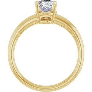 Rings 14K Yellow 8x6 mm Oval Engagement Ring Mounting