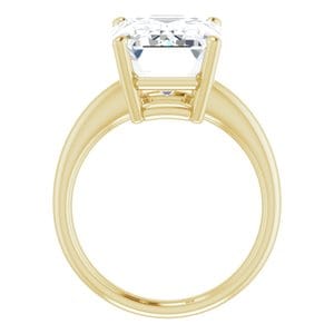Rings 14K Yellow 14x10 mm Emerald Engagement Ring Mounting