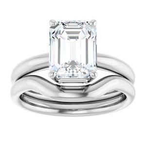 Rings Sterling Silver 9x7 mm Emerald Engagement Ring Mounting