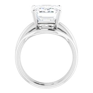 Rings Sterling Silver 12x10 mm Emerald Engagement Ring Mounting