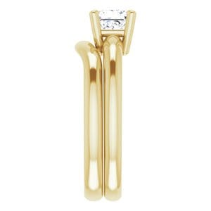 Rings 14K Yellow 5 mm Square Engagement Ring Mounting