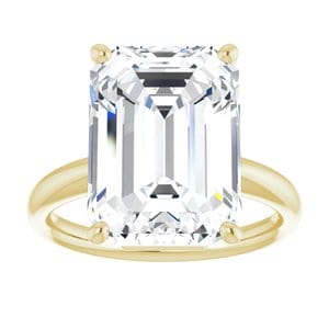 Rings 14K Yellow 14x10 mm Emerald Engagement Ring Mounting