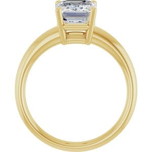 Rings 14K Yellow 9x7 mm Emerald Engagement Ring Mounting