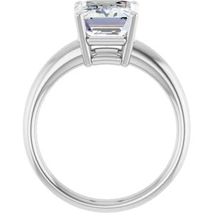 Rings Sterling Silver 10x8 mm Emerald Engagement Ring Mounting