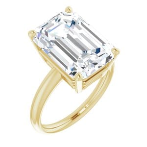 Rings 14K Yellow 14x10 mm Emerald Engagement Ring Mounting