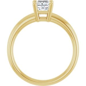 Rings 14K Yellow 5 mm Square Engagement Ring Mounting
