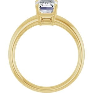 Rings 14K Yellow 8x6 mm Emerald Engagement Ring Mounting