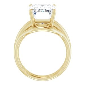 Rings 14K Yellow 14x10 mm Emerald Engagement Ring Mounting