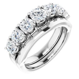 Rings Platinum  4.8 mm Round Engagement Ring Mounting