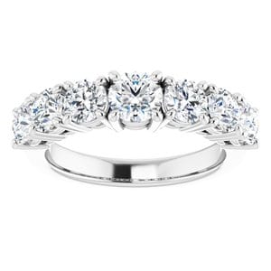 Rings Platinum  4.8 mm Round Engagement Ring Mounting
