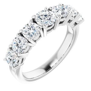 Rings Platinum  4.8 mm Round Engagement Ring Mounting