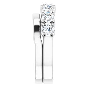 Rings Platinum  4.8 mm Round Engagement Ring Mounting