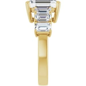 Rings 14K Yellow  10x8 mm Emerald Engagement Ring Mounting