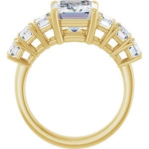 Rings 14K Yellow  10x8 mm Emerald Engagement Ring Mounting