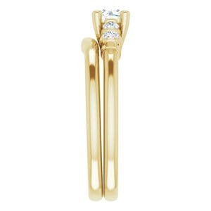 Rings 14K Yellow  4.8 mm Round Engagement Ring Mounting