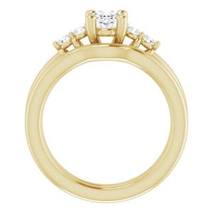 Rings 14K Yellow  7x5 mm Oval Engagement Ring Mounting