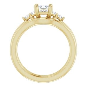 Rings 14K Yellow  4.5 mm Square Engagement Ring Mounting