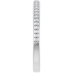 Rings 14K White Anniversary Band Mounting