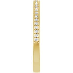 Rings 14K Yellow Anniversary Band Mounting