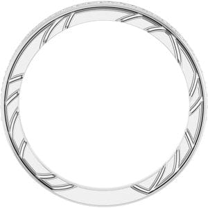 Rings 14K White Anniversary Band Mounting
