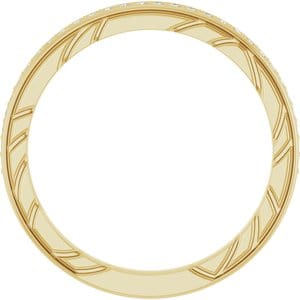 Rings 14K Yellow Anniversary Band Mounting