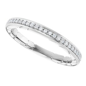 Rings 14K White Anniversary Band Mounting