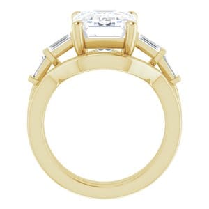 Rings 14K Yellow  11x9 mm Emerald Engagement Ring Mounting