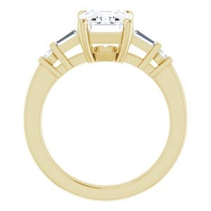 Rings 14K Yellow  9x7 mm Emerald Engagement Ring Mounting