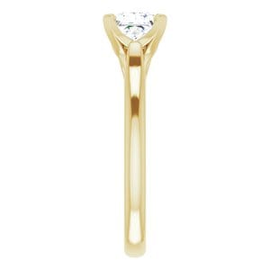 Rings 14K Yellow 6.5 mm Square Engagement Ring Mounting