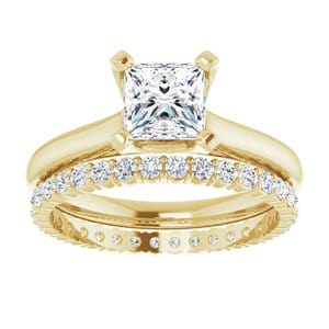 Rings 14K Yellow 6.5 mm Square Engagement Ring Mounting