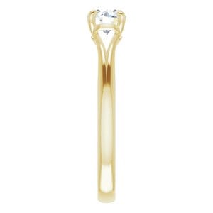 Rings 14K Yellow 5.8 mm Round Solitaire Engagement Ring Mounting