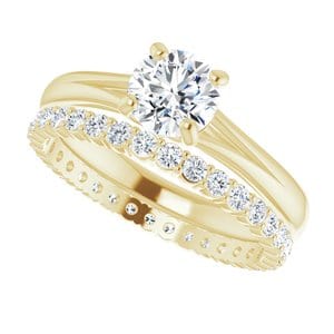 Rings 14K Yellow 5.8 mm Round Solitaire Engagement Ring Mounting