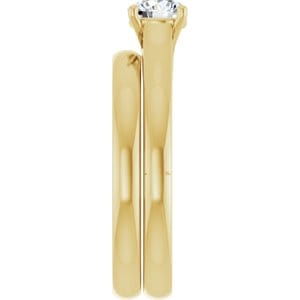 Rings 14K Yellow 5.2 mm Round Solitaire Engagement Ring Mounting