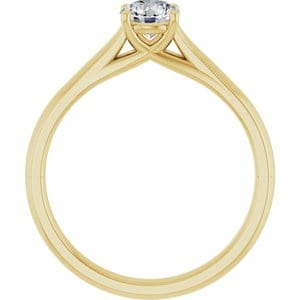 Rings 14K Yellow 5.2 mm Round Solitaire Engagement Ring Mounting