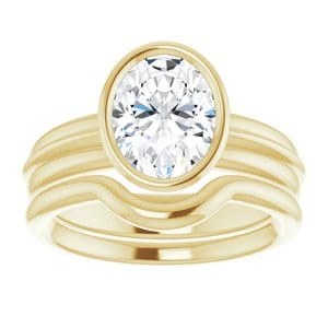 Rings 14K Yellow 9x7 mm Oval Engagement Ring Mounting