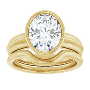 Rings 14K Yellow 10x8 mm Oval Engagement Ring Mounting
