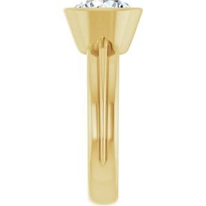 Rings 14K Yellow  8.2 mm Round Solitaire Engagement Ring Mounting