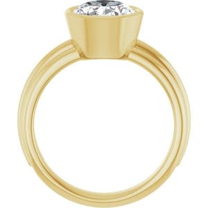 Rings 14K Yellow 10x8 mm Oval Engagement Ring Mounting