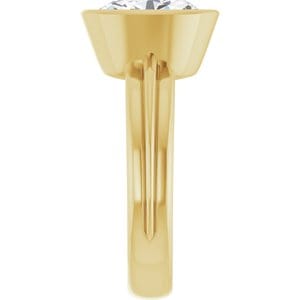Rings 14K Yellow 10x8 mm Oval Engagement Ring Mounting