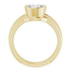 Rings 14K Yellow 9x7 mm Oval Engagement Ring Mounting