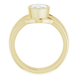 Rings 14K Yellow  12x6 mm Marquise Solitaire Engagement Ring Mounting