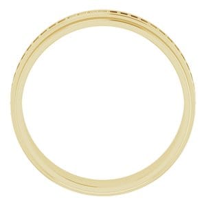 Rings 14K Yellow 1.2 mm Round Eternity Band Mounting Size 11.5