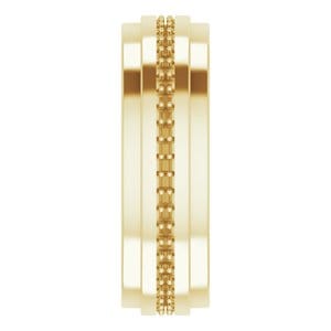 Rings 14K Yellow 1.2 mm Round Eternity Band Mounting Size 10.5
