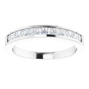 Rings 14K White 1/2 CTW Natural Diamond Anniversary Band