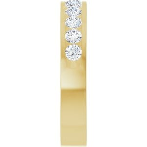 Rings 14K Yellow 2.5 mm Round Anniversary Band Mounting Size 7