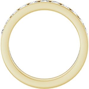 Rings 14K Yellow 2.5 mm Round Anniversary Band Mounting Size 7